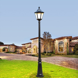 โคมไฟสวนภูมิทัศน์กลางแจ้งสไตล์ยุโรปย้อนยุควัสดุชุบสังกะสีแบบจุ่มร้อน3ม. 4ม. 5ม. เสาไฟอลูมิเนียม - Product Image 1