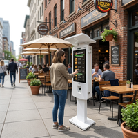 Kiosque de commande automatique extérieur IP66, écran tactile numérique LCD de qualité industrielle, luminosité 2500 nits, menu interactif