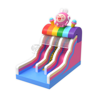 Château gonflable compact pour enfants, combo de fête, toboggan gonflable, maison de rebond, château sauteur