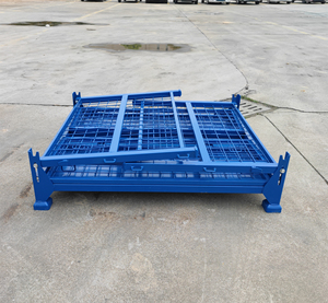 Factory <strong>Storage</strong> cage Warehouse Logistic Stackable <strong>Wire</strong> Mesh Pallet <strong>Wire</strong> Mesh <strong>Container</strong> Transport Box Basket <strong>Container</strong> - Product Image 5