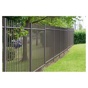Porte d'entrée de sécurité en fer forgé thermolaqué, portable, extérieure, australienne, noire, de 6 pieds - Product Image 3