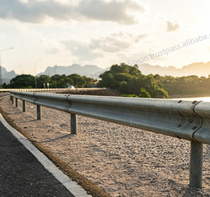 Barandilla de Seguridad para Carreteras de Doble Viga con Recubrimiento de Zinc, Certificación ISO 9001, Juego de Pernos y Tuercas, Longitud Personalizada 4320 mm, Sistema de Cables, Poste Sigma - Product Image 2