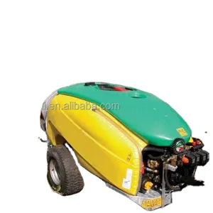 top quality high efficient tractor PTO use garden orchard trailer boom tank air blast sprayer 1500L with Italy diaphragm pump