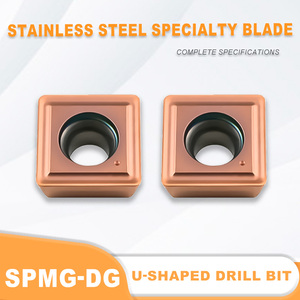 Plaquettes en carbure SPMG07T308 à usages multiples <span class=keywords><strong>TG</strong></span>/DG/MF/ND pour forets à rainurer, pour le perçage et l'usinage CNC de l'acier inoxydable, directement de l'usine - Product Image 2