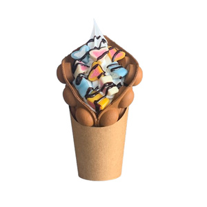 Modelo de Waffle Burbuja para Exhibición, Adorno para Camión de Comida Callejera, Helado Batido, Caramelo, Nutella, Salsa de Chocolate, Diseño de Dibujos Animados - Product Image 6
