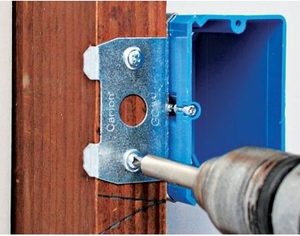 Boîtier de raccordement électrique en PVC non métallique, étanche IP65, homologué ETL, pour une seule prise, avec support en B - Product Image 4