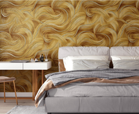 Papier peint auto-adhésif de luxe à motif tourbillonnant, imperméable, autocollant mural à décoller et à coller pour la chambre à coucher, le salon, la décoration de la maison