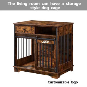<span class=keywords><strong>OEM</strong></span>/ODM meubles de caisse de chien en bois massif modernes et antiques de luxe avec tiroirs de rangement cage d'intérieur pour grands chiens - Product Image 6