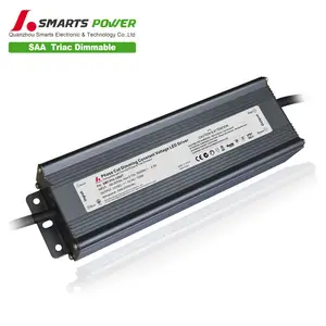 SAA-fuente de alimentación led impermeable, controlador de iluminación de tira led regulable Triac de 120W, 12Vdc, 24Vdc