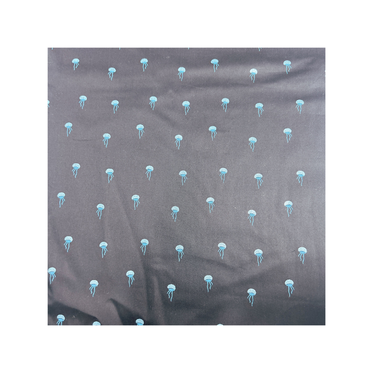 Mimi Fashion 100% Polyester Dobby Poplin Fabric Jellyfish Pattern Girls' Clothing Bag Quick-Dry GOTS Certified Custom Car Medium