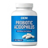 Comprimés de mélange probiotique, complément alimentaire, formule nutritionnelle quotidienne