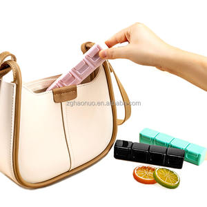 Fabriek Custom Mini Draagbare 4 Compartimenten Dikke Effen Kleur Pil Vitamine Box Organizer Vochtbestendige Geneeskunde Opbergdoos - Product Image 6