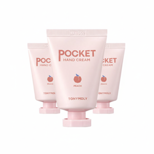 Tony Moly crema per le mani vegano idratante pesca profumo 3ea X 30ml acido ialuronico vitamina C lavanda rosa certificata CPNP - Product Image 1