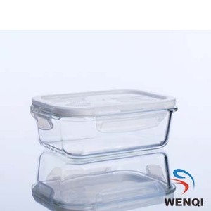 Cam gıda konteyner depolama cam kavanoz cam silikon conta ile ve plastik kapaklı - Product Image 2