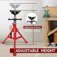 Nouveau support de tuyau professionnel de conception support de tuyau réglable en acier au carbone pour support de soudage cric de tuyau industriel