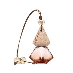 Diffuseur de parfum solide pour voiture 8 ml, flacon en verre vide à suspendre avec cristal - Product Image 5