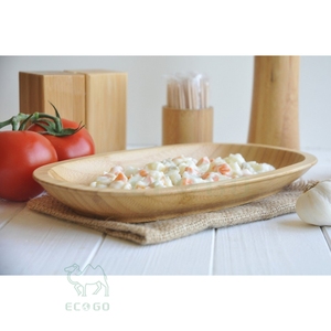 Bandeja de Café Portátil Ecológica de Bambú Lacado con Borde Elevado para Desayuno, Café y Uso en Restaurantes - Product Image 2