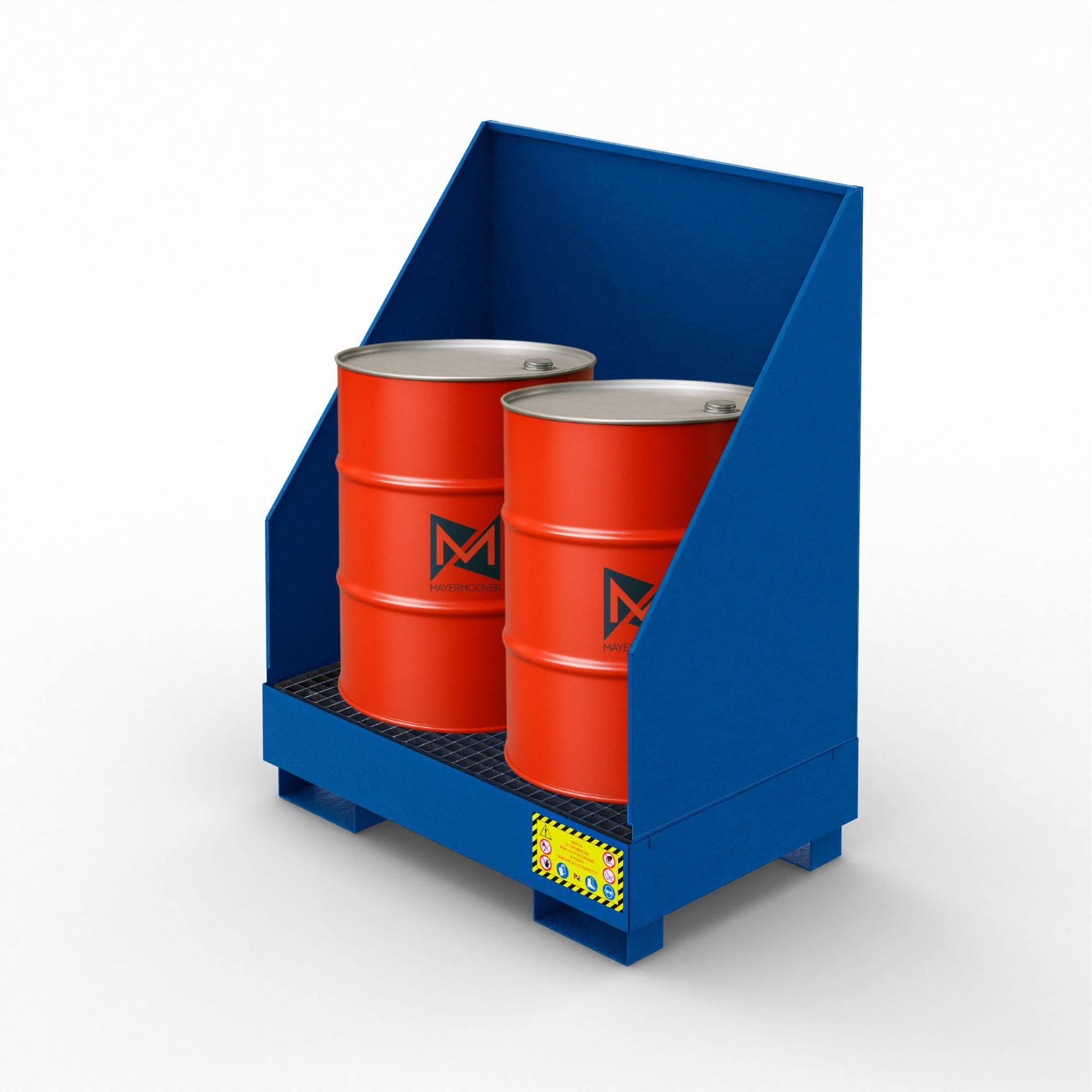 Collection Tank with Splash Guards for 2 X 200 LT Drums Water Safety Product