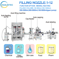 Machine de remplissage automatique à piston servo de qualité supérieure HUAJIE pour le remplissage de bouteilles de shampoing, de gel, de savon liquide, de détergent liquide