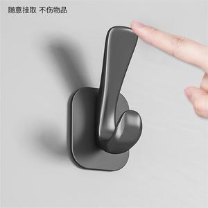 Gunmetal Ash No Drill <b>Hooks</b> <b>Self</b> <b>Adhesive</b> Wall Mounted Towel Rack For Bathroom Shower Entryway Door - Product Image 4