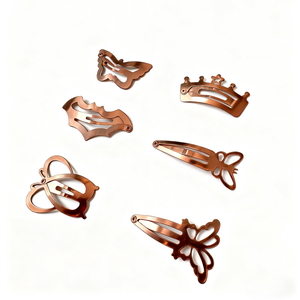 Pinza para el Cabello de Mariposa de Metal de 3 cm con Forma de Pingüino y Gota de Agua, Duradera y de la Mejor Calidad para Fiesta de Mujer, Venta al por Mayor - Product Image 1