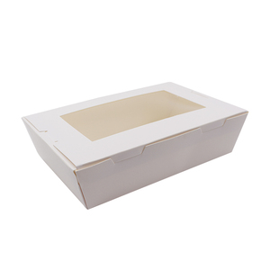 Usa e getta da asporto fuori insalata cibo scatola di imballaggio scatole di cartone con finestra togliere contenitore - Product Image 6