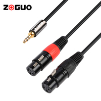 Câble audio XLR mâle-femelle en promotion, 3M/5M/10M/15M, avec gaine en PVC et blindage tressé pour TV et ordinateur portable - En stock
