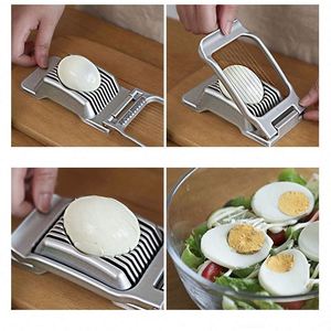 Aluminum Alloy <b>Egg</b> Cutter Creative Multi-Functional <b>Egg</b> Peel Slicer for Home Kitchen Using - Product Image 3