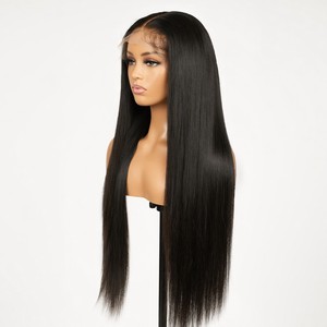 Pelucas de Cabello Humano con Frente de Encaje Transparente HD, Sin Enredos, Nudos Decolorados, 32 Pulgadas, Lisas, para Eventos Especiales, 180% de Densidad - Product Image 3
