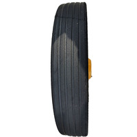 Jante en métal 13x3 pour chariot à main, pneus pour brouette légère de jardin, roue en caoutchouc solide de 8 pouces 10 pouces 13 pouces