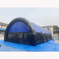 Tente de réception gonflable robuste et imperméable, portable, pour événements extérieurs, expositions, événements sportifs, location