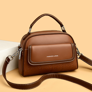 Sacs à main pour femmes à la mode Sacs à bandoulière simples les plus vendus et sacs à bandoulière classiques avec fermetures à glissière diagonales pour femmes - Product Image 3