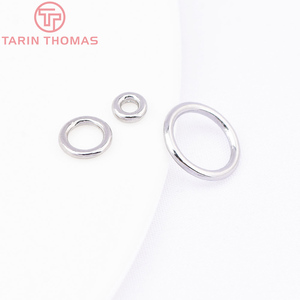 Anillos de Conexión Planos y Redondos de Aleación de Color Oro 24K al por Mayor, Anillos Cerrados para Fabricación de Joyería y Accesorios para Pendientes - Product Image 5
