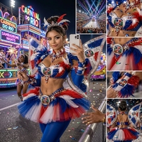 Costume de performance haut de gamme pour carnaval de Samba, sexy, avec ailes en plumes, pour défilé brésilien, tenue de scène pour showgirl, vêtements de danse sur mesure