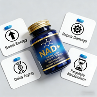 Cápsulas Herbales NAD de Marca Privada para el Bienestar, Extracto de Té Verde, Astaxantina, Resveratrol, Suplemento de Belleza para Adultos