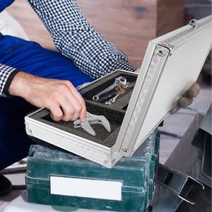 <span class=keywords><strong>Estuche</strong></span> de Aluminio con Cierre, Maletín Rígido de Metal Portátil, <span class=keywords><strong>Estuche</strong></span> Profesional <span class=keywords><strong>para</strong></span> Cortadora, Maletín de Aluminio con Espuma Ondulada - Product Image 6