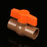 1/2 "à 8" Lien de tuyau d'eau Nouveau matériau Plastique Pvc Vanne à boisseau sphérique compacte