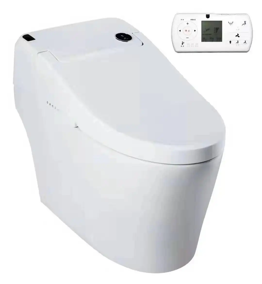 आधुनिक ऑटो-फ्लिप मंजिल-यूरोप के लिए खड़े शौचालय स्मार्ट बुद्धिमान एक टुकड़ा रिमोट कंट्रोल सेंसर स्मार्ट बुद्धिमान शौचालय