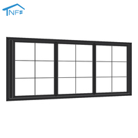 Profilés en alliage d'aluminium pliables horizontaux insonorisés à double vitrage, moustiquaire moderne en acier inoxydable certifiée NFRC pour villa