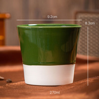 Tasse à expresso en céramique vintage, tasse à latte art créative émaillée, tasse de maître, tasse à thé personnalisable avec logo