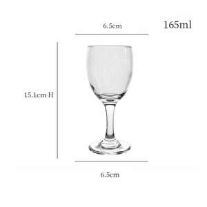 クラシックな強化厚透明手吹き安全カスタムロゴ入りゴブレットグラス、赤ワイン用グラスウェア - Product Image 3