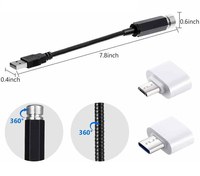 Projecteur d'ambiance USB JHS Starry Laser pour voiture, mini-lampe de décoration intérieure, lumière de nuit galaxie