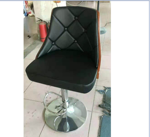 SUCCESSOR Nouveau design réglable en hauteur cadre en bois rotatif restaurant coussins doux chaise tabouret de bar pour les ventes - Product Image 1