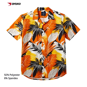 OEM/ODM <strong>Men's</strong> Stylish Casual Hawaiian <strong>Bowling</strong> <strong>Shirts</strong> Comfortable Beach <strong>Shirt</strong> <strong>Men</strong> Camisas Resort Cuban Collar Button Down <strong>Shirts</strong> - Product Image 1