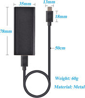 EN-2.5GPD2CAT-20V Gigabit PoE ke Adaptor Konverter Tipe C 5V/9V/12V/15V/20V Output Adaptif Gigabit PoE ke USB-C Driver
