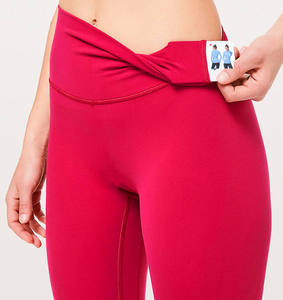 Taille haute pêche hanche sport Yoga Leggings pantalons femmes entraînement Gym Fitness Yoga porter des vêtements - Product Image 1