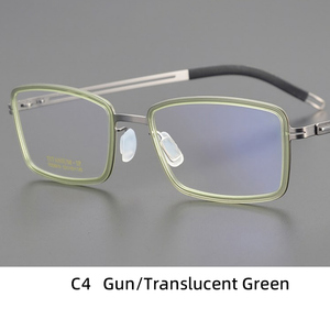 מסגרת משקפיים לגברים מהשכבות העילית, מסגרת קוצר ראייה מטיטניום טהור וקליל במיוחד - Product Image 5