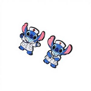 Broche de Aleación de Zinc con Diseño de Cachorro Azul de Anime, Pin de Enfermera y Doctor de Dibujos Animados, Accesorio para Ropa, Insignia de Nicho - Product Image 1