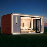 Maison-capsule Apple intégrée, grande, modulaire, fabriquée sur mesure, pour le tourisme et l'habitation