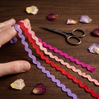 Rubans Gordon 3/8 pouce, ruban ric-rac coloré, bordure en zigzag, dentelle ondulée en polyester pour la couture, tresse en zigzag pour robe